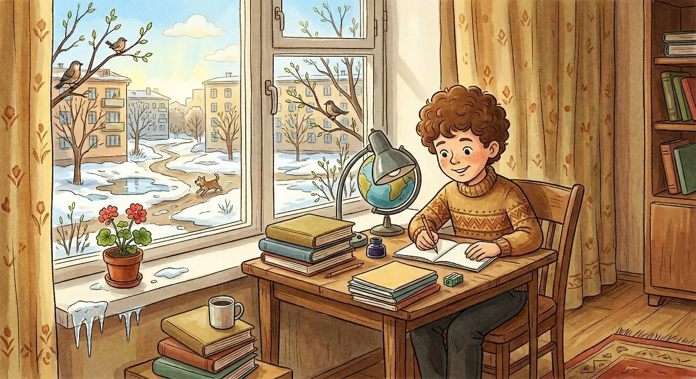🌟 Когда снег тает, а знания копятся: время готовиться к экзаменам 🌱