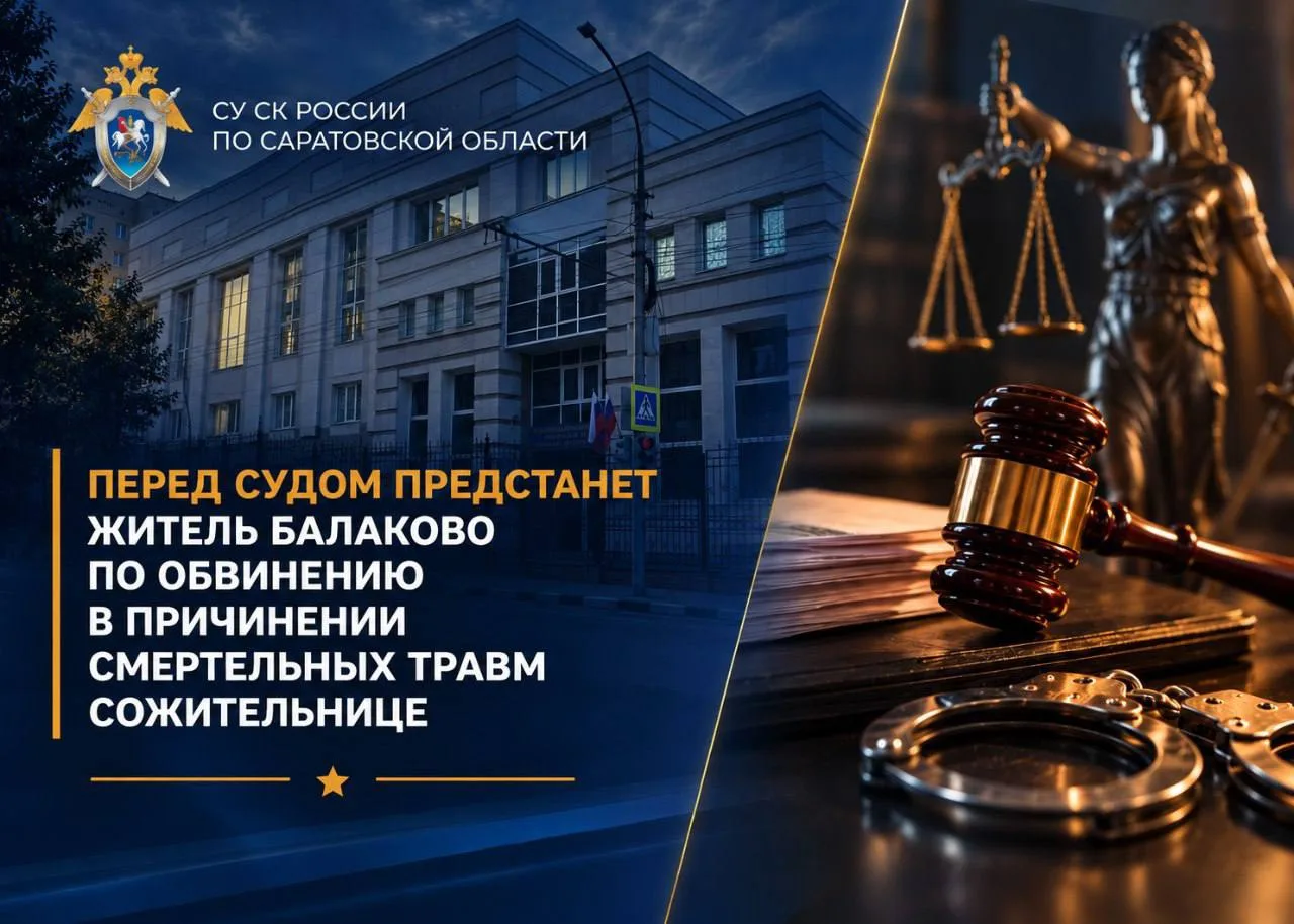 Перед судом предстанет житель Балаково по обвинению в причинении смертельных травм сожи...