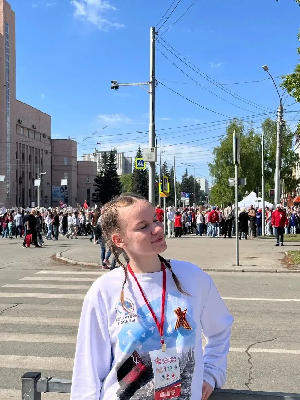 Волонтёры Победы стали соорганизаторами шествия «Бессмертный полк» в Барнауле  🎗9 Мая в Барнауле про