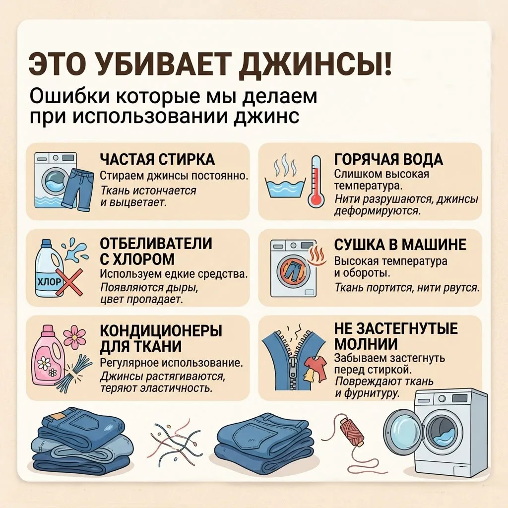 Это убивает джинсы! 👖