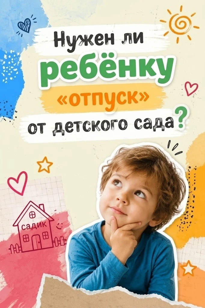 ☀️ Нужен ли «отпуск» от садика?

Многие родители думают, что детский сад — это просто игры, прогулки