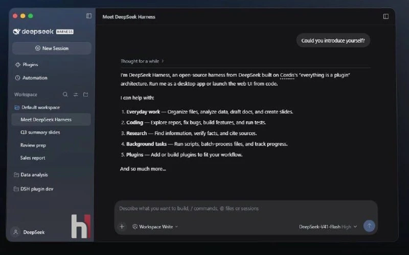 👍 DeepSeek выкатили десктоп-агента — он полностью опенсорсный