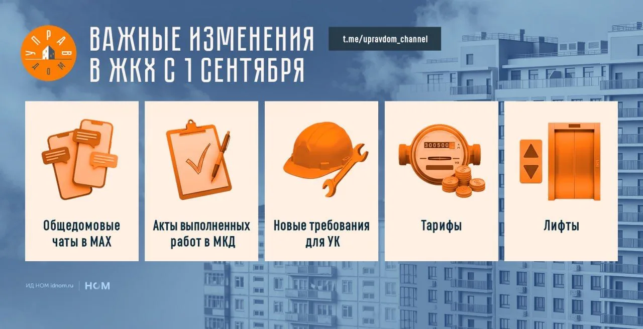 ⚡️ Большое количество изменений в ЖКХ, которые начали действовать с сегодняшнего дня.