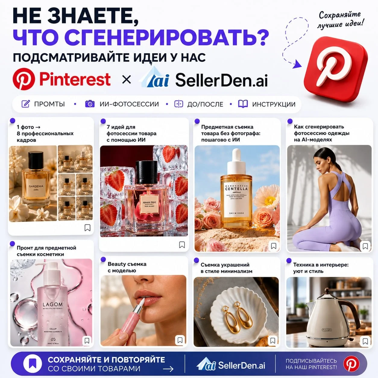 📌 Где брать идеи для карточек товаров? Собираем их в Pinterest