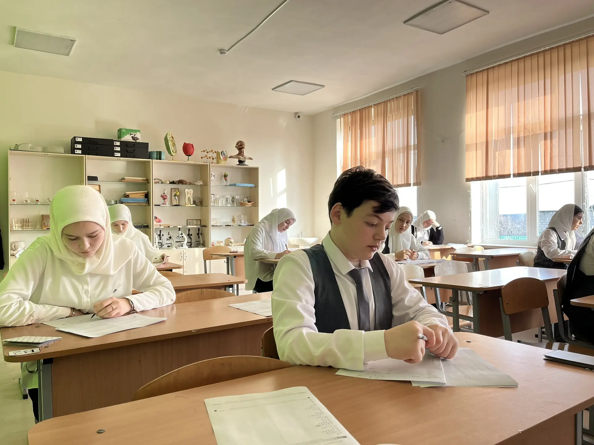 В МБОУ «СОШ № 1 с. Шалажи» был проведён пробный экзамен по математике в формате ЕГЭ. Мероприятие нап