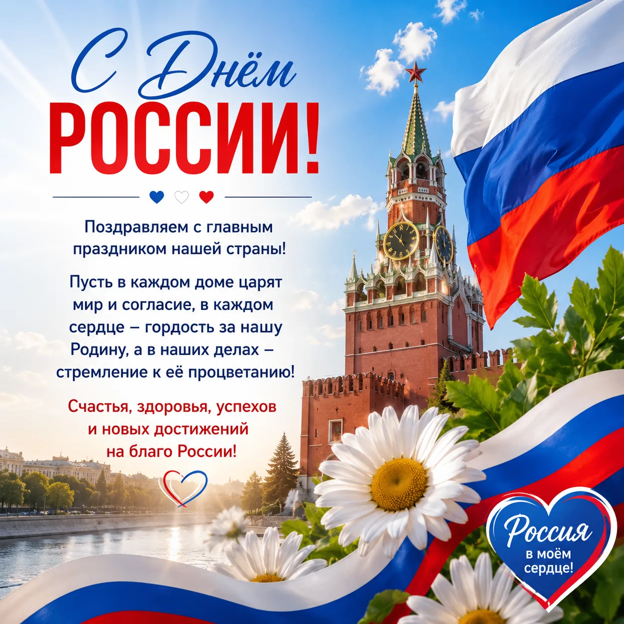 🎉🇷🇺 С Днём России! 🇷🇺🎉12 июня — праздник, который объединяет всех, кто любит свою...
