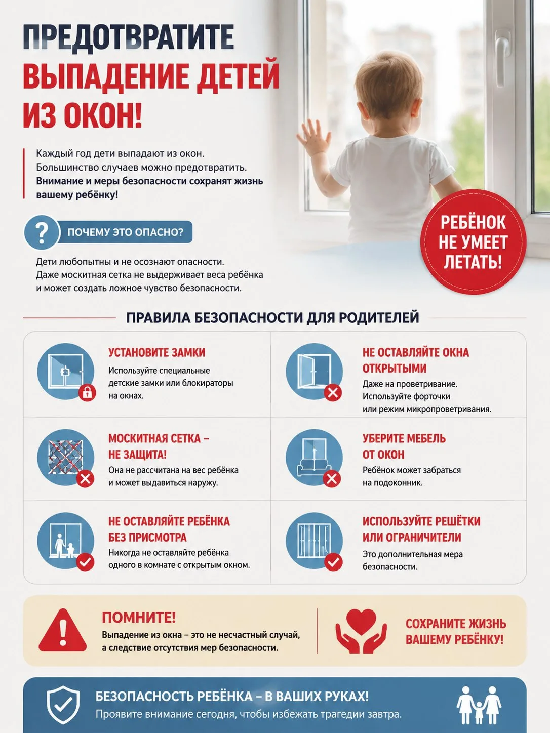 🔒 Безопасность детей — в ваших руках!