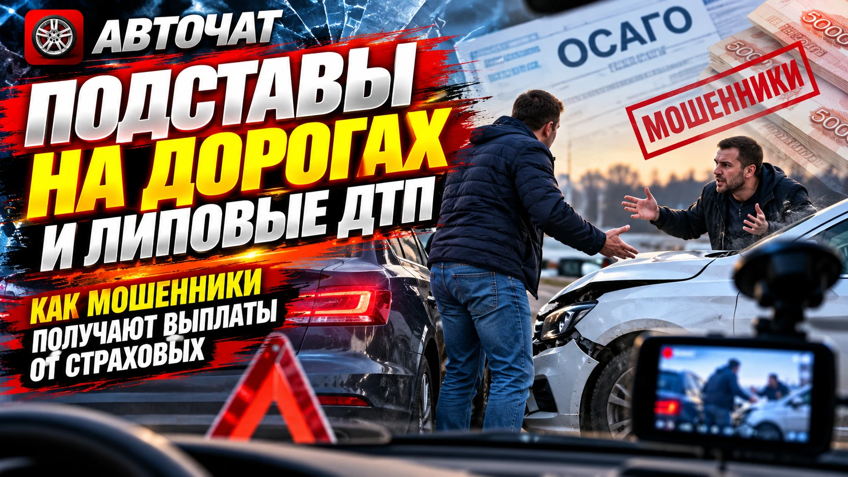 «Подставы» на дорогах и липовые ДТП: страховщики раскрыли популярные схемы мошенников