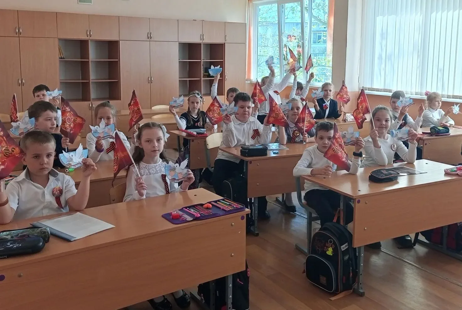 💥🎖Сегодня в МБОУ г. Керчи РК "Школа 12 им. Героя Советского Союза Н.А. Белякова" прошли классные час