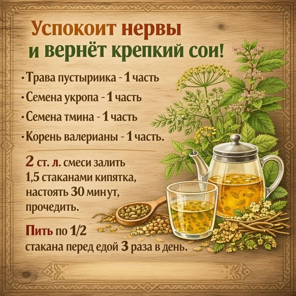 🌿 Природное средство для крепкого сна и спокойствия