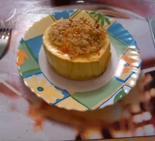 🥒 Кольца кабачка с рисовой начинкой

Ингредиенты: половина кабачка, 0,5 стакана риса, морковь, небо
