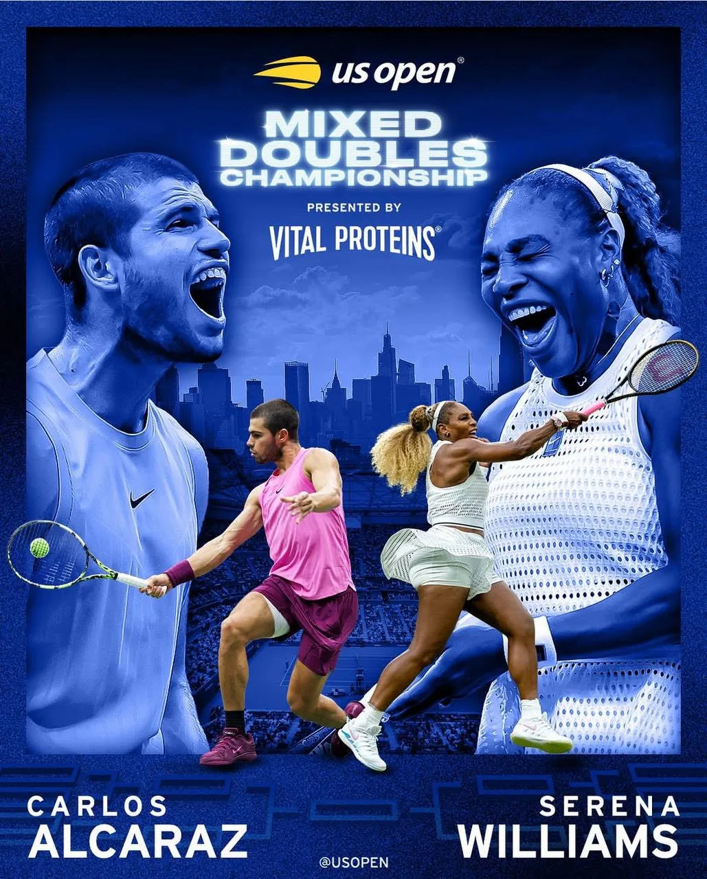 Карлос Алькарас и Серена Уильямс сыграют в миксте на US Open 😏