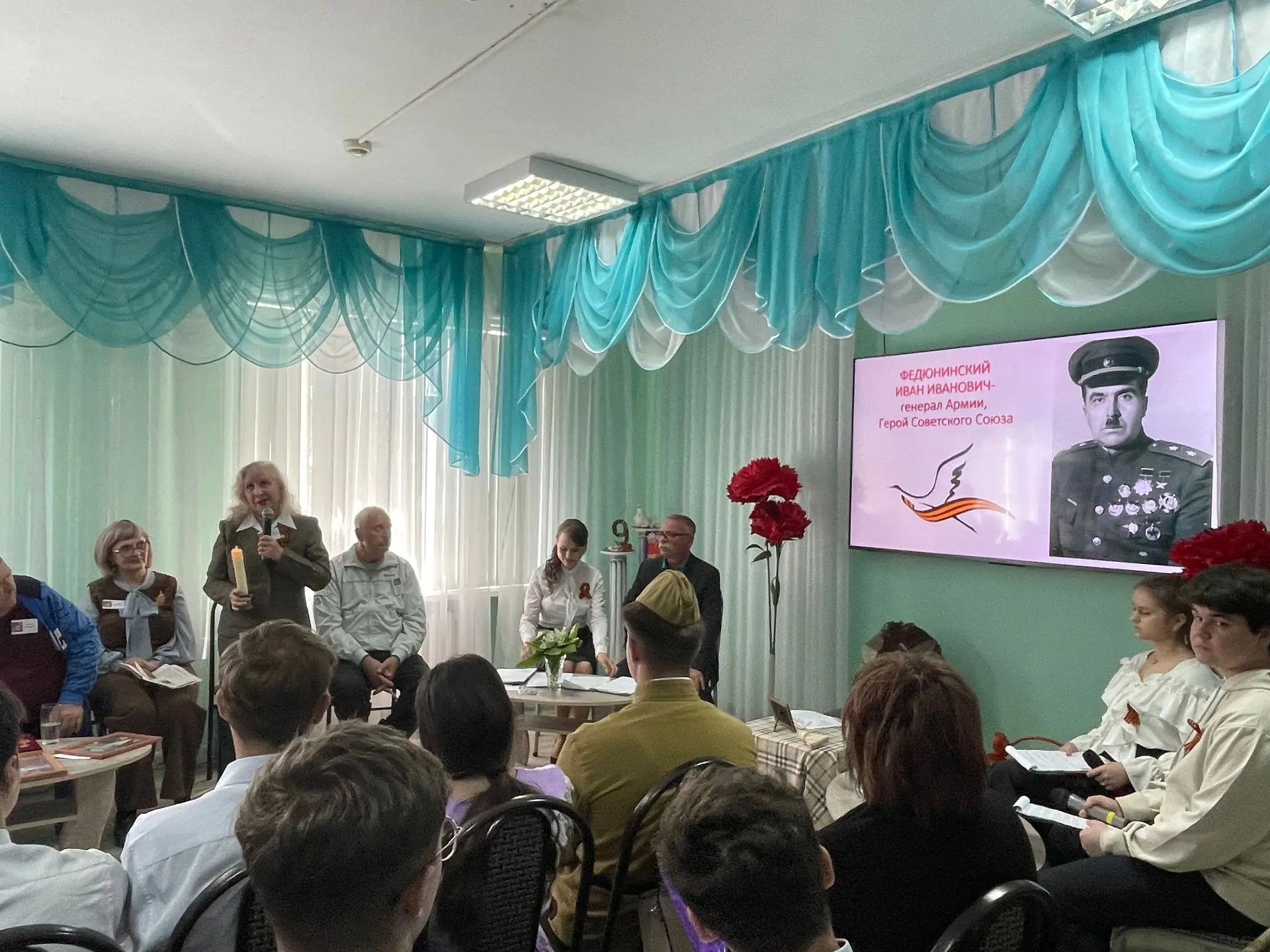 В преддверии Дня Великой Победы прошла трогательная встреча поколений «Журавли нашей памяти». На ней