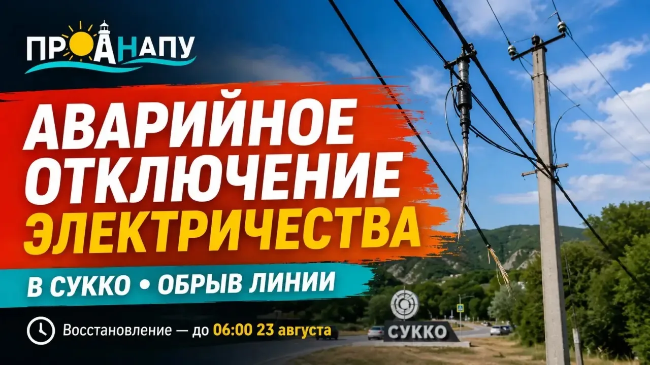 В Сукко произошло аварийное отключение электричества