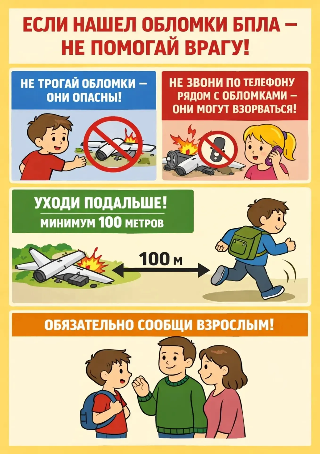 Будьте внимательны и предупредите детей