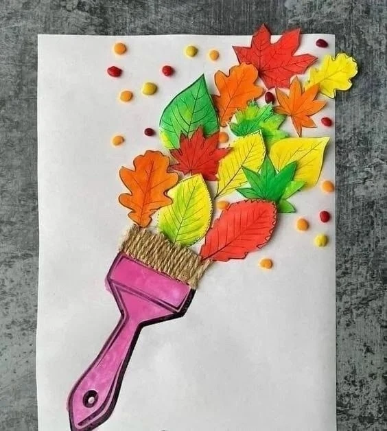Идея для осенней аппликации🎨