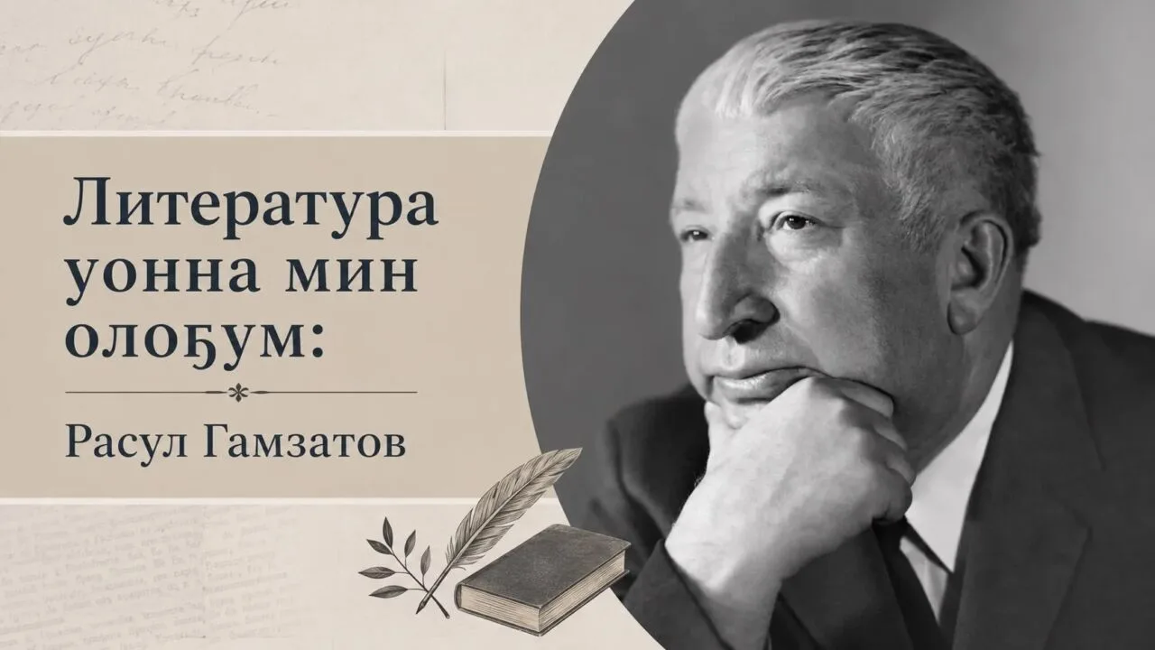 ✍️ Литература уонна мин олоҕум: Расул Гамзатов