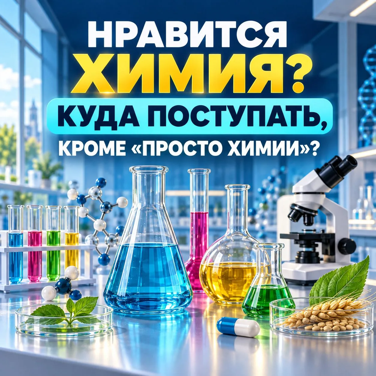 ⚗️ НРАВИТСЯ ХИМИЯ. КУДА ПОСТУПАТЬ, КРОМЕ «ПРОСТО ХИМИИ»?