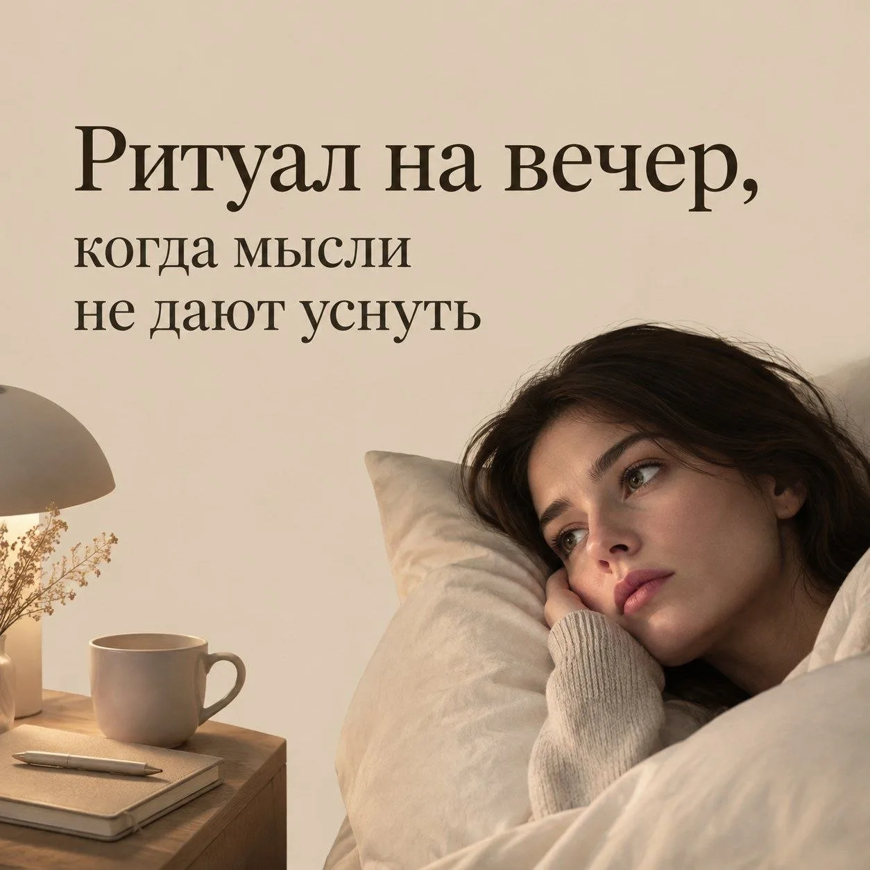 Ритуал на вечер, когда мысли не дают уснуть