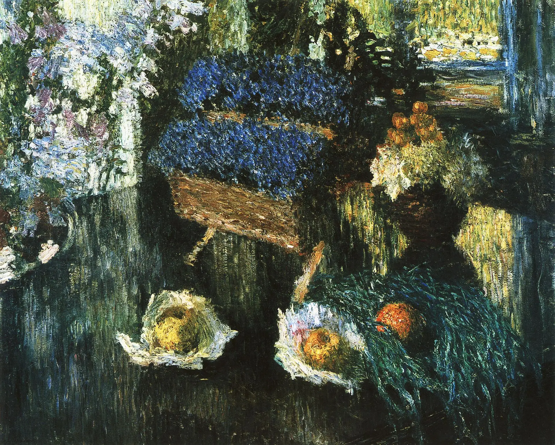 Игорь Грабарь. Цветы и фрукты на рояле. 1904 
Холст, масло. 79 x 101 см 
Государственный Русский муз