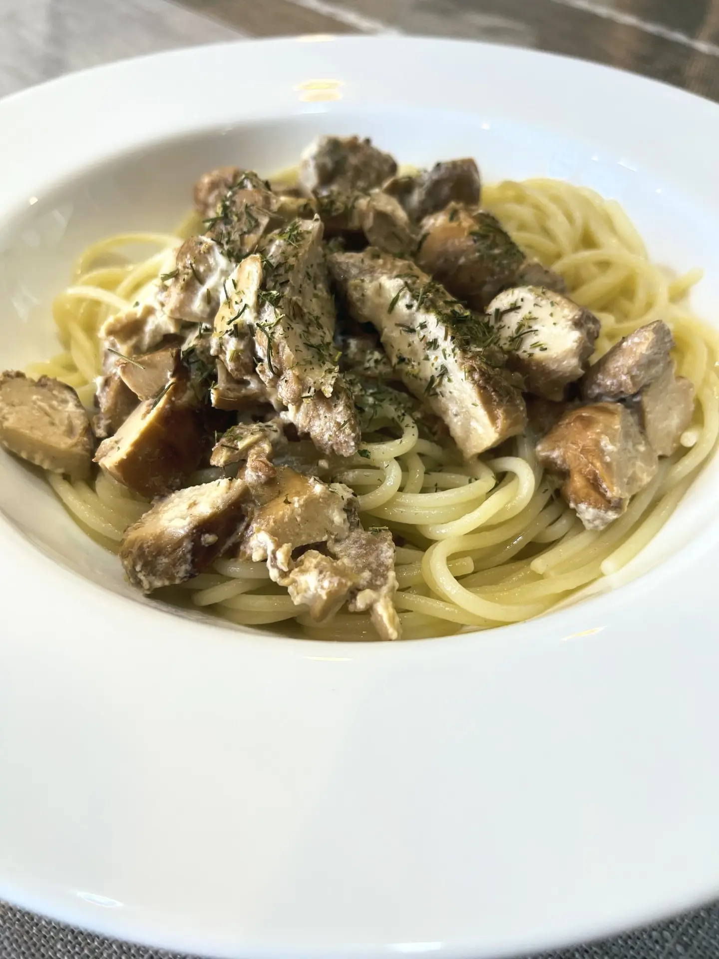 Обед с курочкой.
