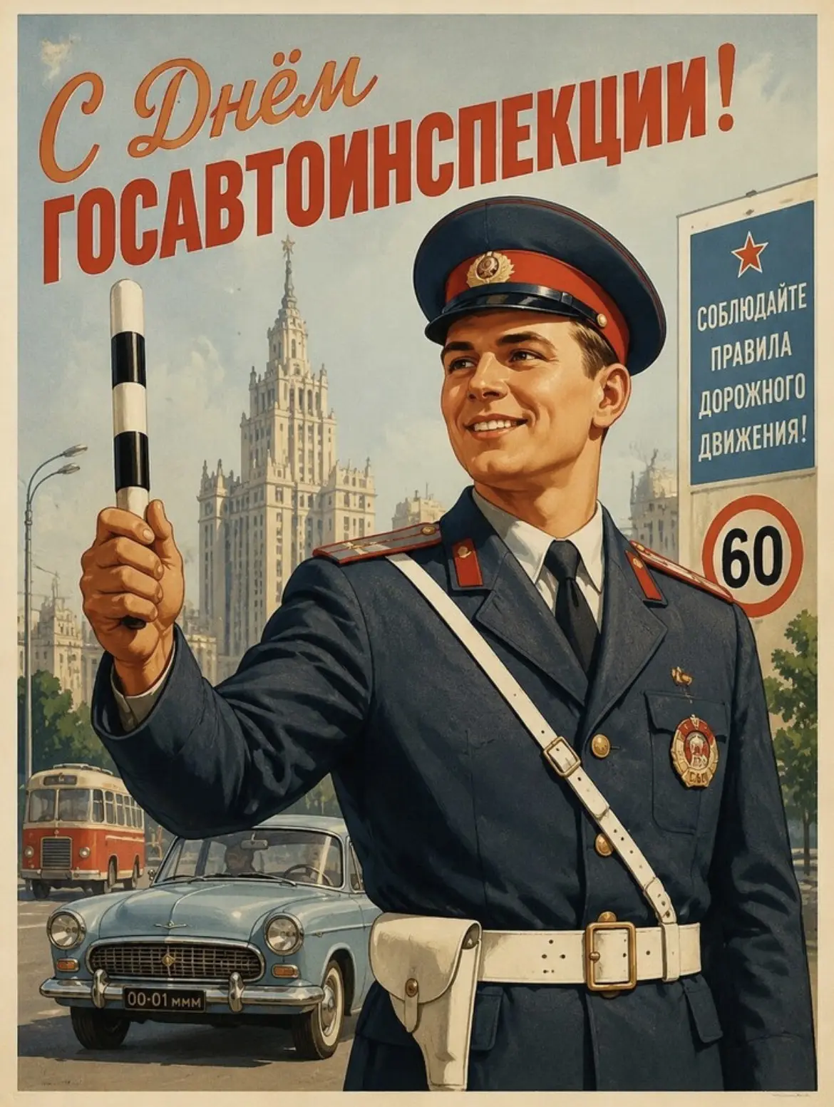 Дорогие сотрудники Государственной инспекции безопасности дорожного движения (ГИБДД) МВ...