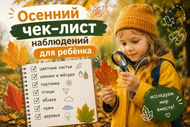 Осень — отличный повод ненадолго отложить гаджеты и посмотреть, что происходит вокруг. ...