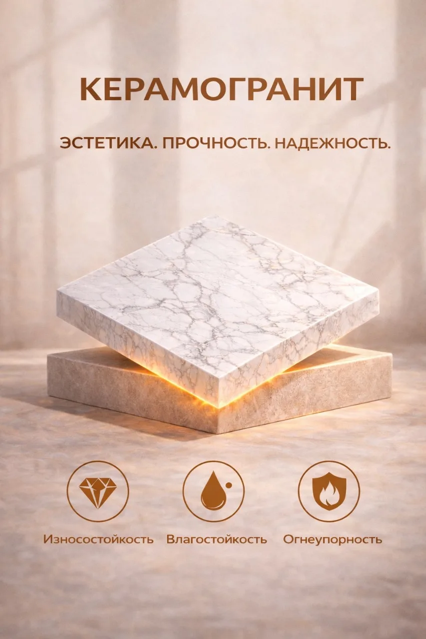 🏗️ КЕРАМОГРАНИТ 600×600 — В НАЛИЧИИ! 🏗️