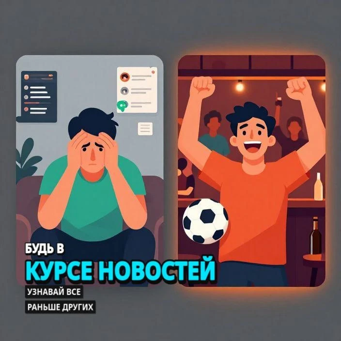 Пока ты читал этот пост — уже вышли 3 новости о футболе.