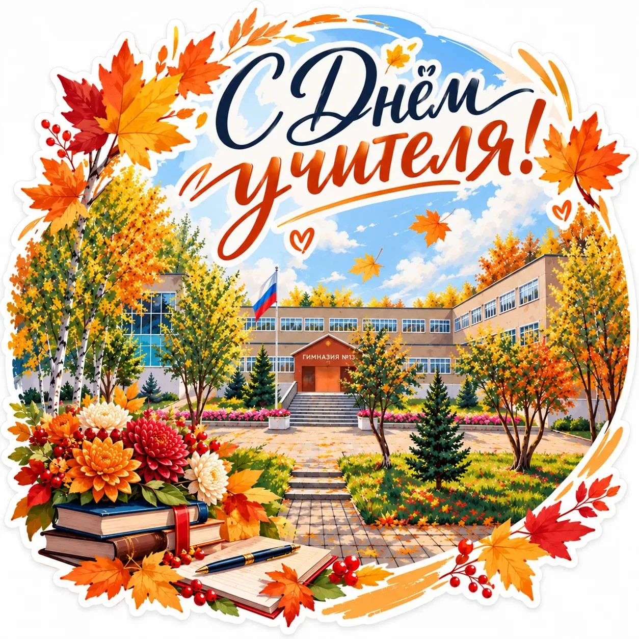 ✨ Сегодня особенный день для всех, кто каждый день приходит в школу, чтобы учить, подде...