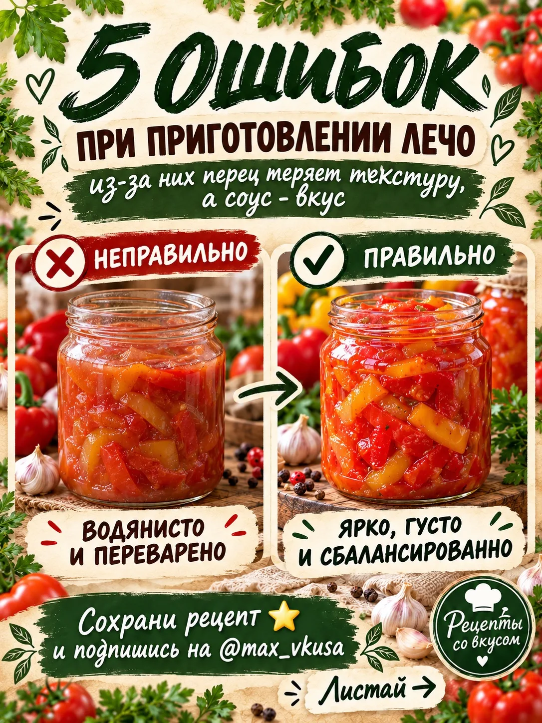Лечо получилось водянистым и безвкусным? 🌶️