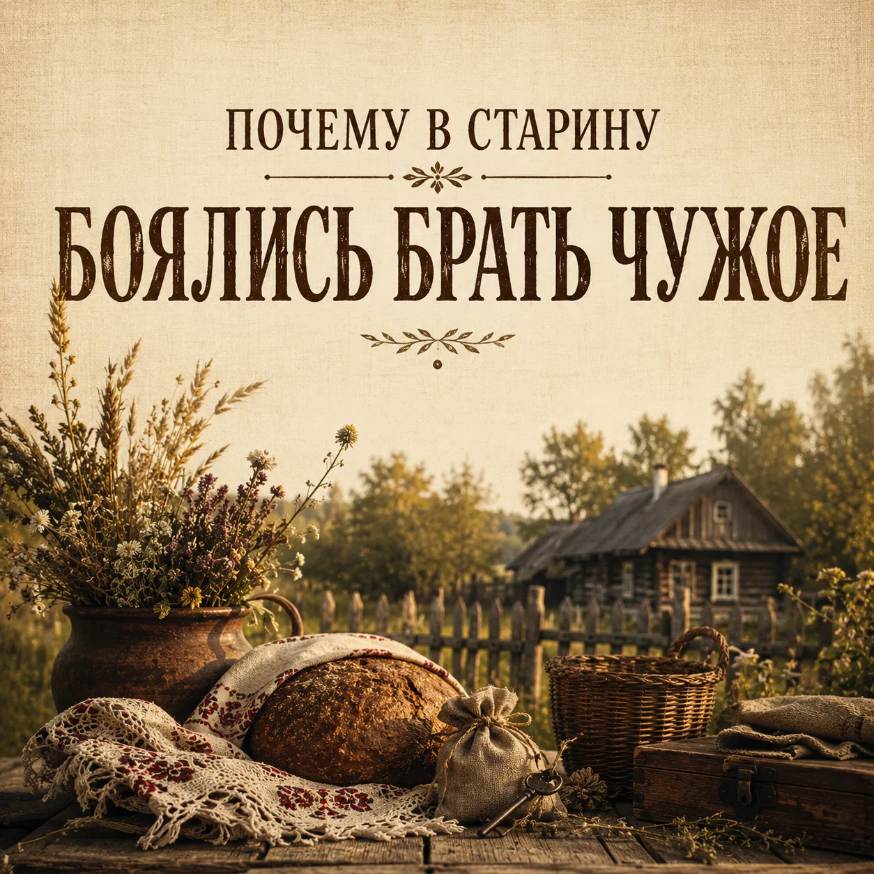 🌿 Почему в старину боялись брать чужое

Наши бабушки говорили: чужое в руки взять легко, а вот расп