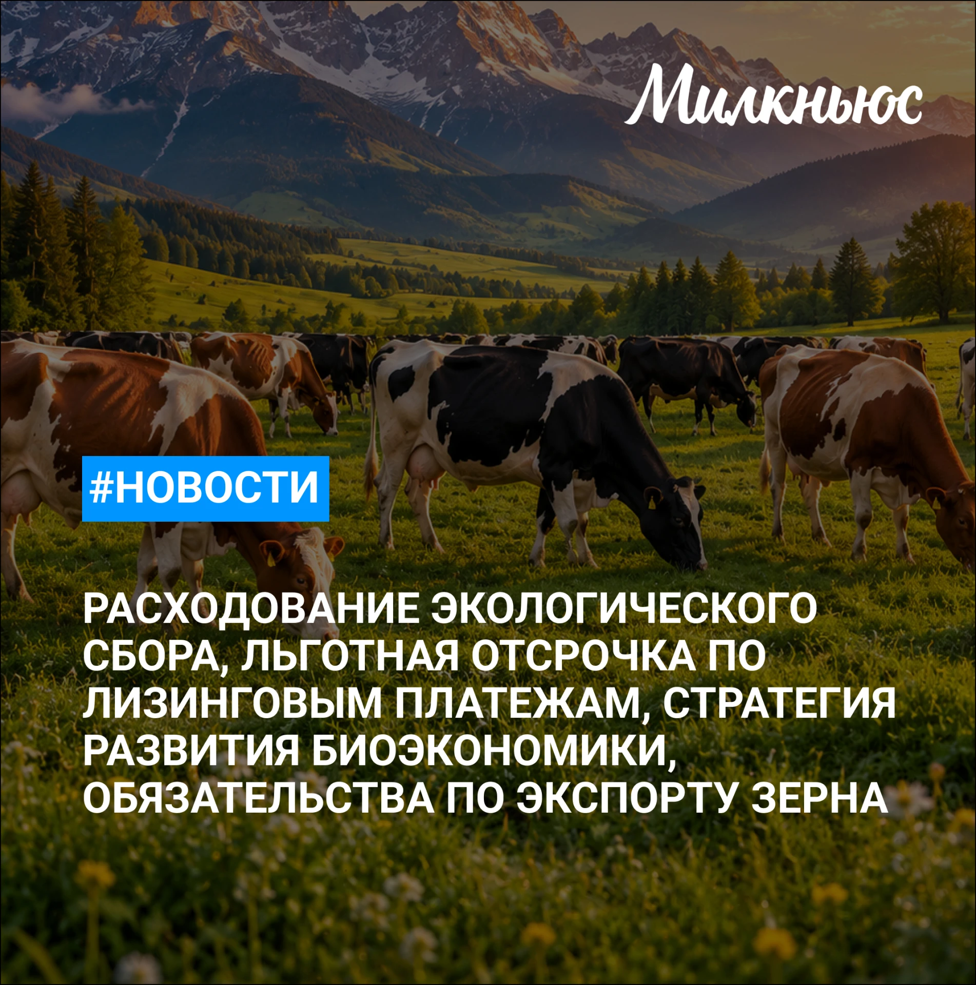 🐮 Расходование экологического сбора предлагается сделать более гибким