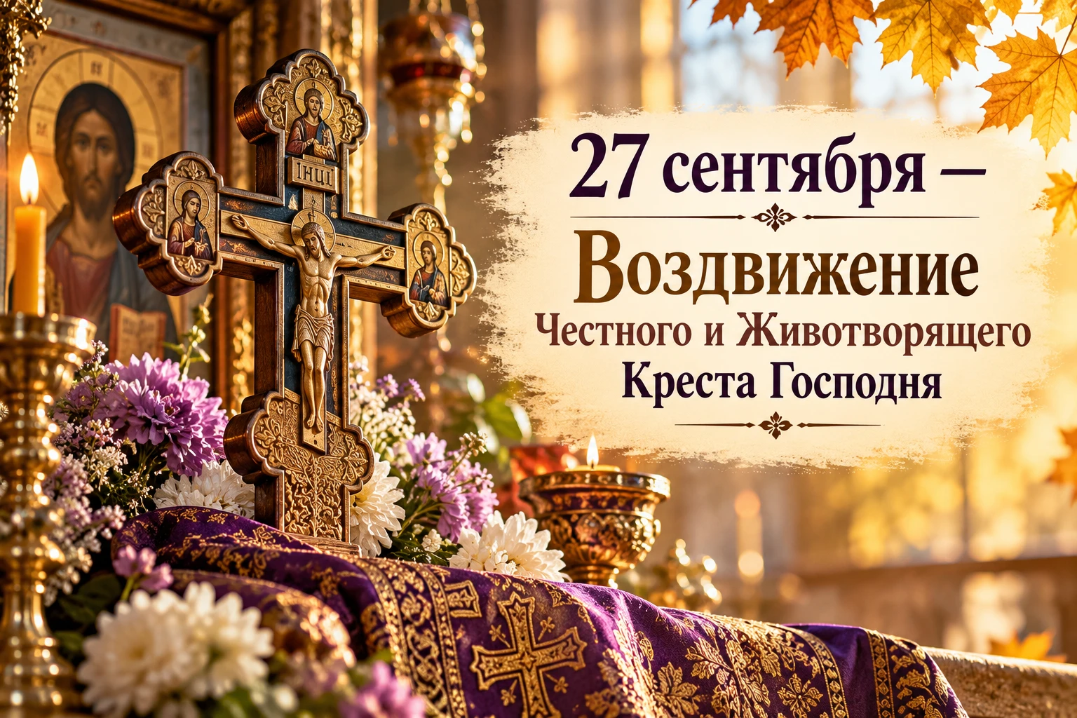 Сегодня Православная Церковь отмечает один из двунадесятых праздников — Воздвижение Кре...