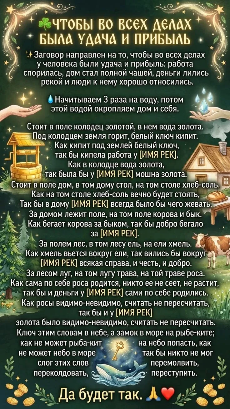 На удачу и прибыль💚