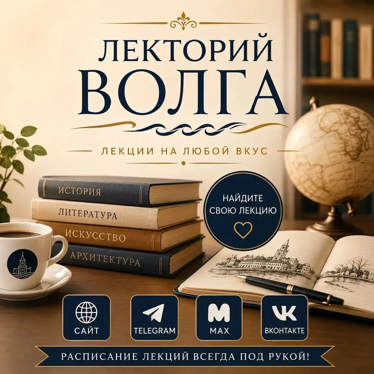 Иногда нас спрашивают, где удобнее всего следить за расписанием Лектория «Волга».

Ответ простой: пр