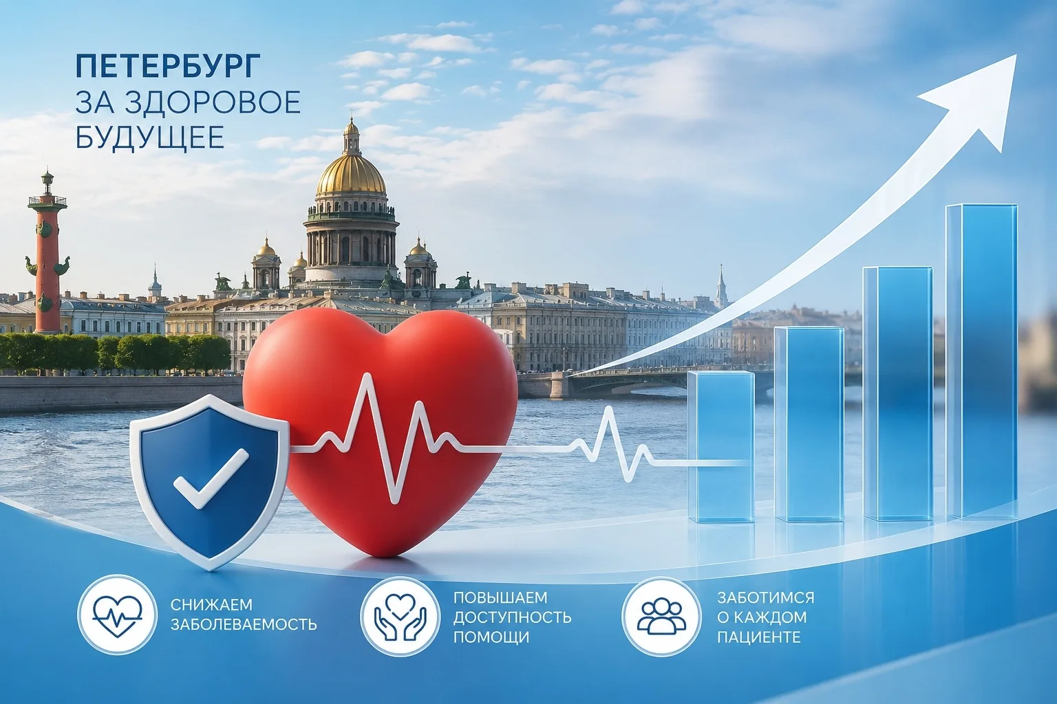 📊 Петербург успешно выполняет показатели регионального проекта «Борьба с сердечно-сосудистыми забол