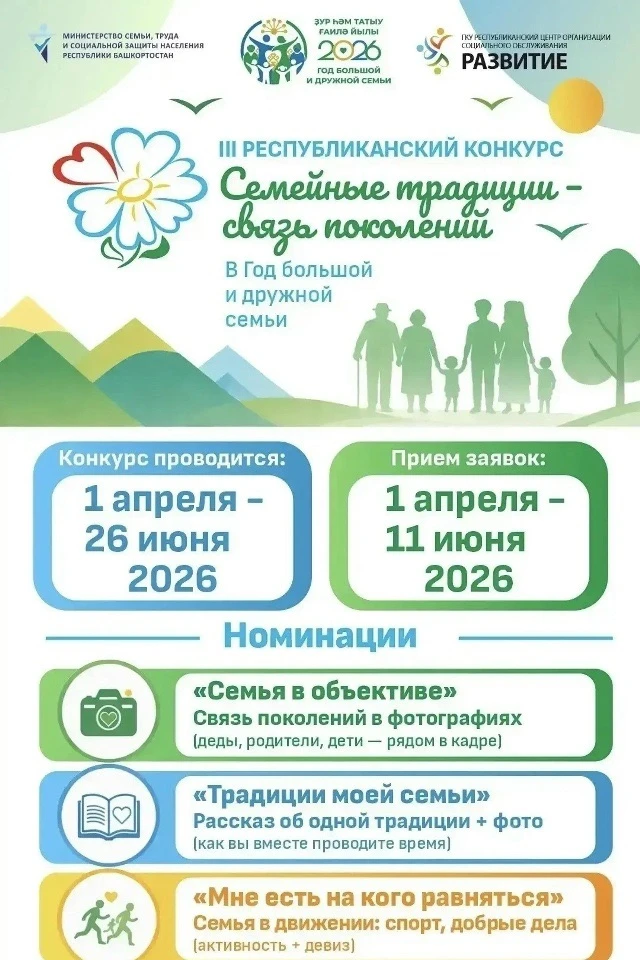 Успейте рассказать о своей уникальной семье!