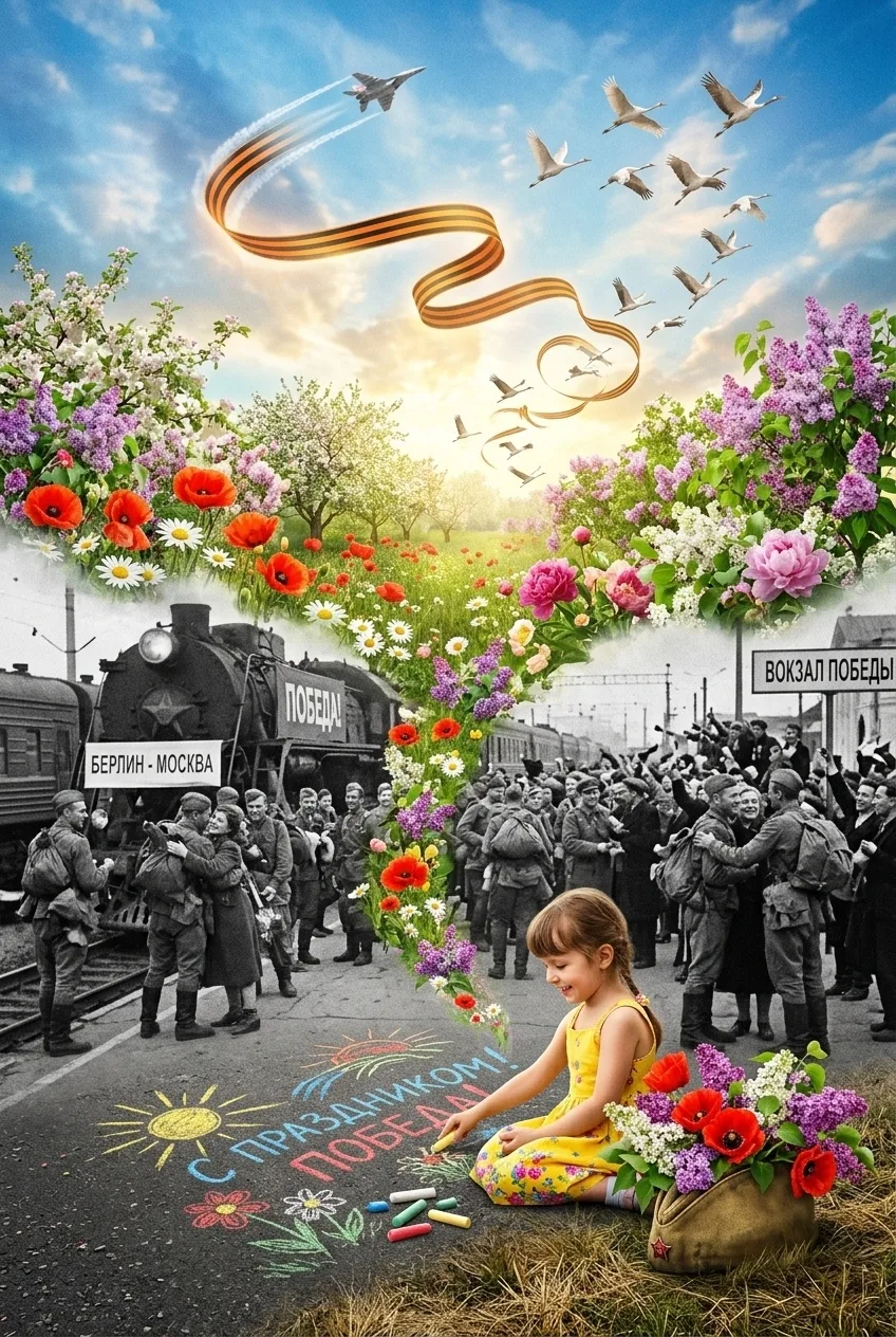 ⭐С Великим праздником Победы! 🎖

💫Сегодня - 9 Мая, день триумфа человеческого духа и беспримерного