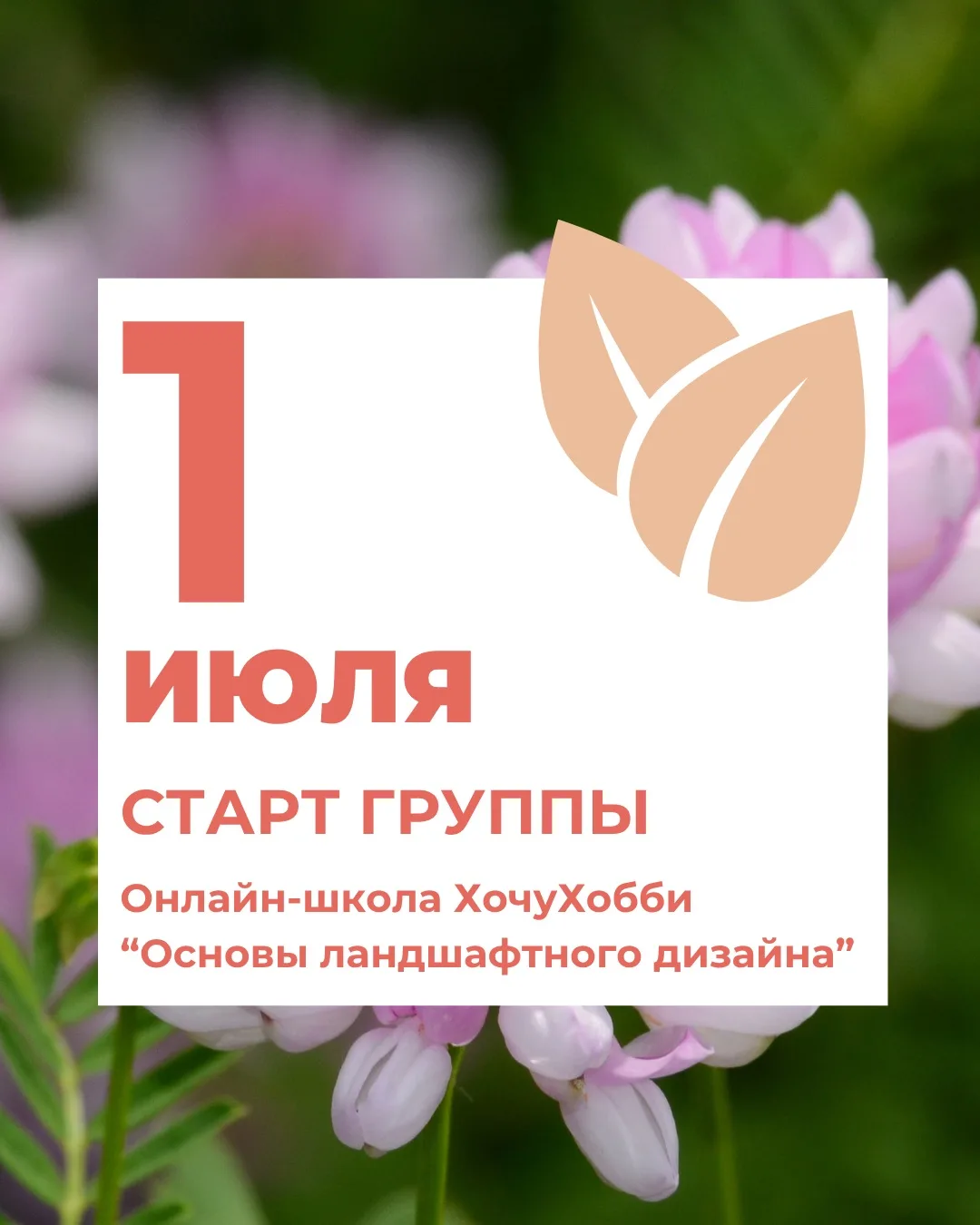 🍃 Не откладывайте участок на потом — создайте его мечты уже этим летом!

🗓 Старт курса «Основы лан
