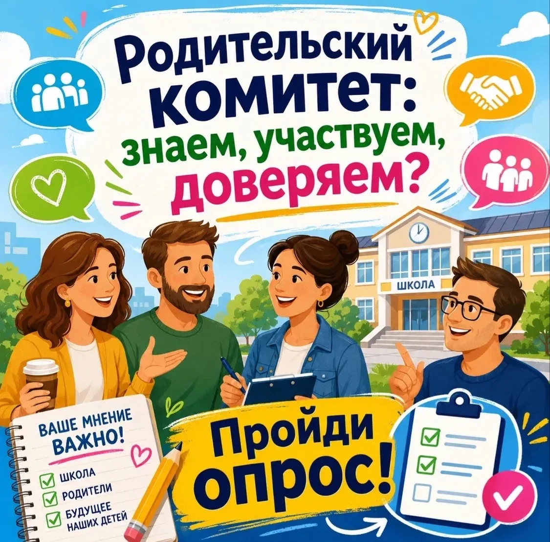 Общешкольный родительский комитет: знаем, участвуем, доверяем?