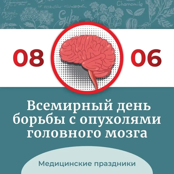 8 июня — Всемирный день осведомлённости об опухолях головного мозга