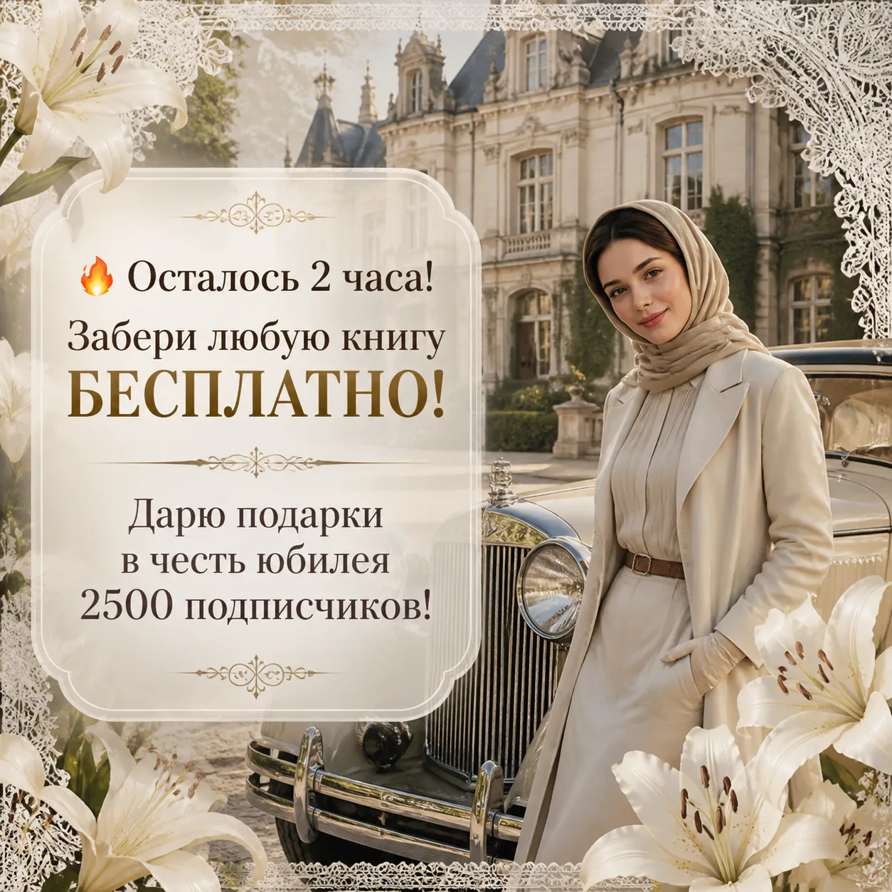 🔥 Осталось 2 часа! Забери любую книгу БЕСПЛАТНО!