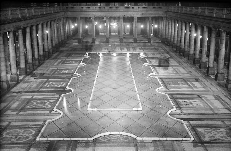 📸 Jardins du Palais Royal. Illuminations des pièces d'eau