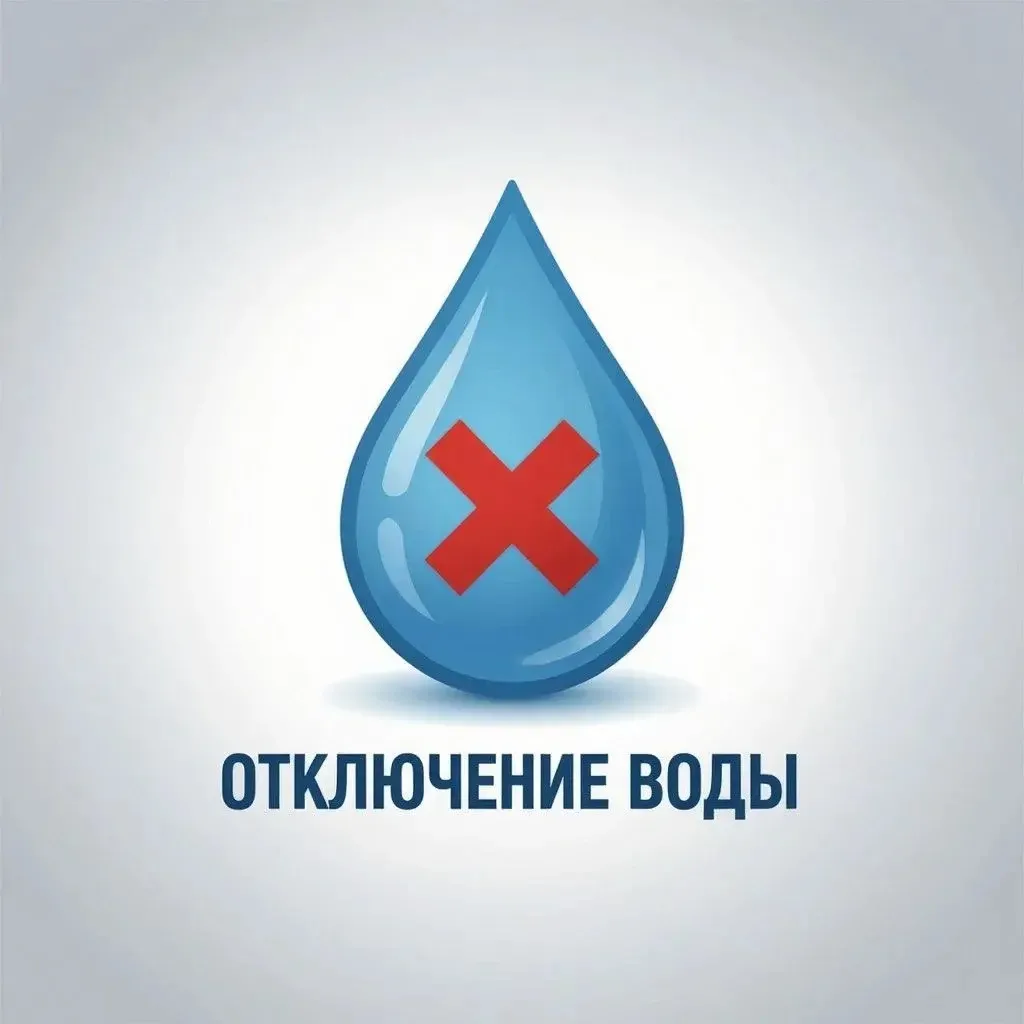 Временное отключение воды!