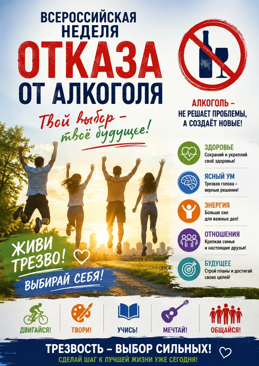 17-23 августа 2026 года — Неделя отказа от алкоголя