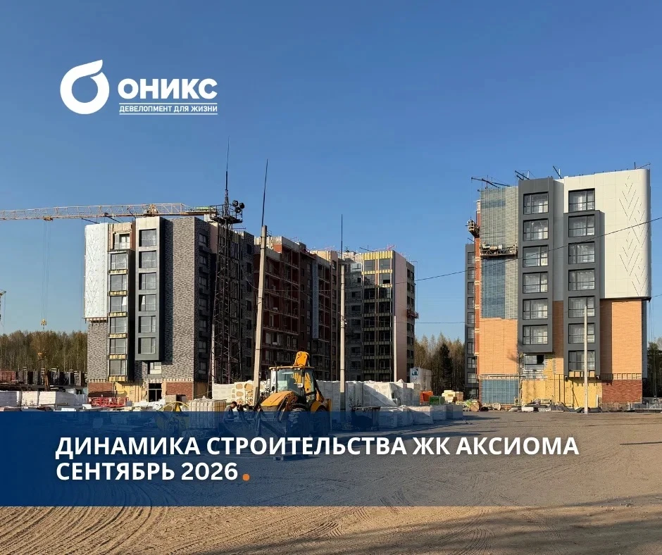 Динамика строительства ЖК Аксиома в сентябре 2026 года.