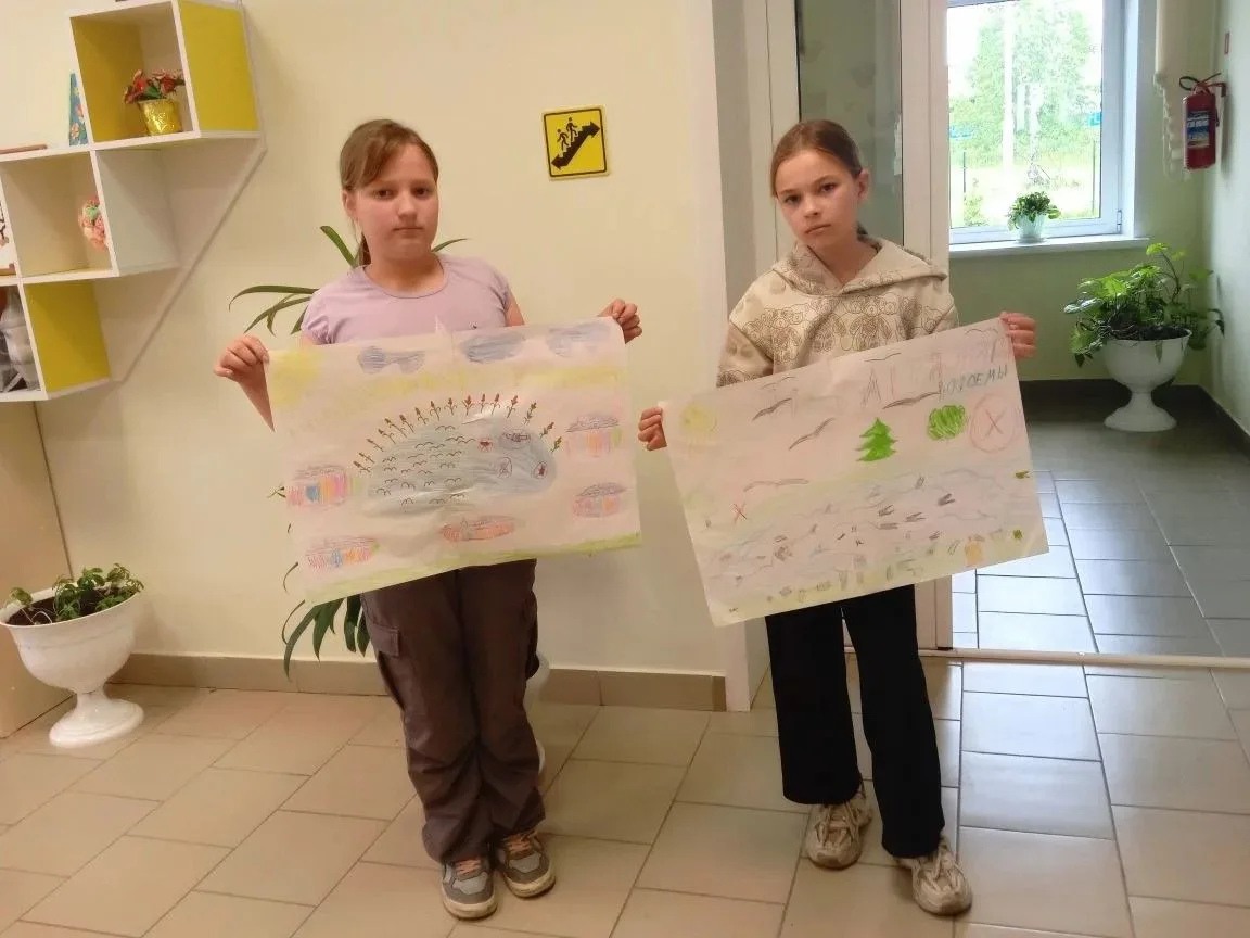 «Давайте, друзья, в любую погоду
Будем беречь родную природу,
И от любви заботливой нашей
Станет зем