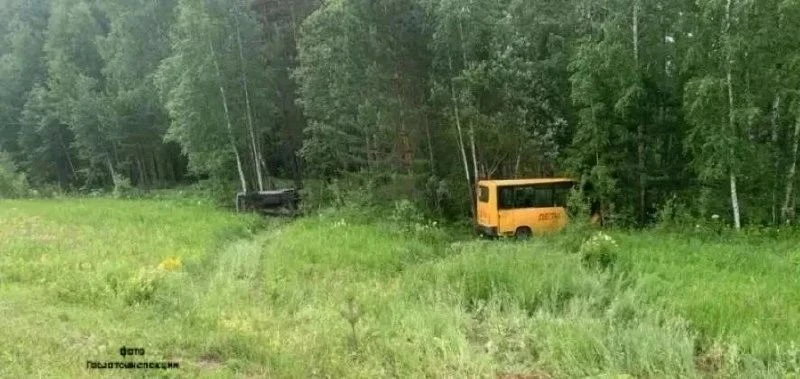 Шесть человек, в том числе трое детей, пострадали в аварии с участием школьного автобус...