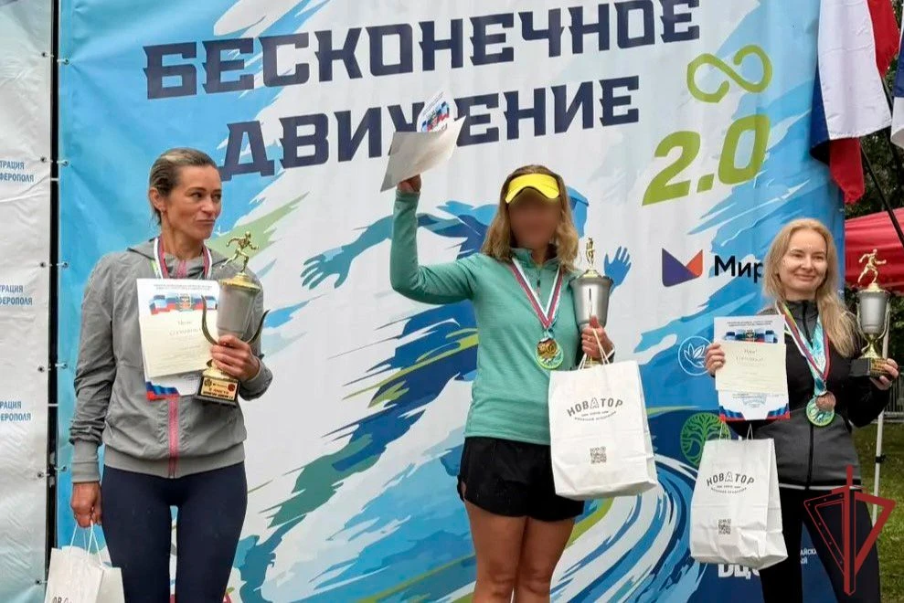 💪Представительница Росгвардии заняла первое место на полумарафоне в Крыму